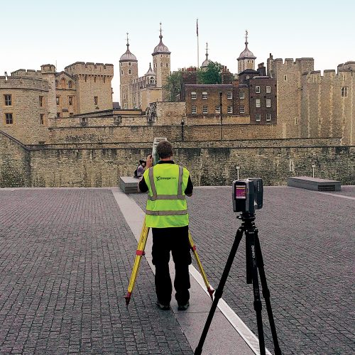 Laser Scanning Grid Tower of London